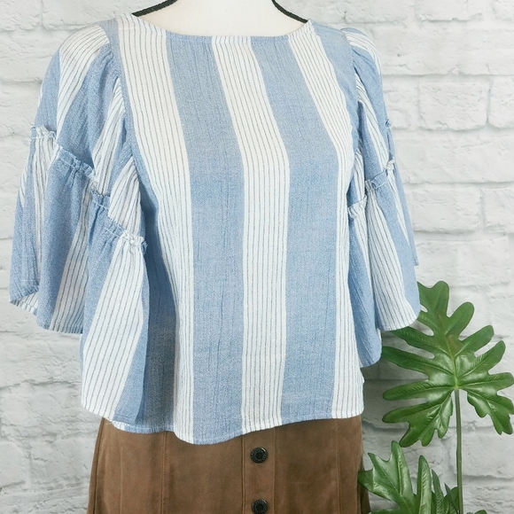 American Eagle Outfitters Boho Striped Top Small - Picture 1 of 7